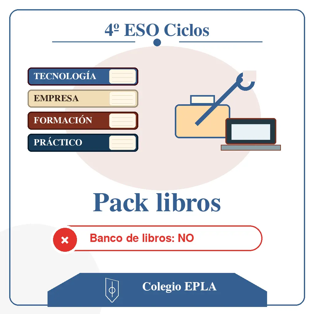 PACK LIBROS 4ºESO CICLOS - SIN banco
