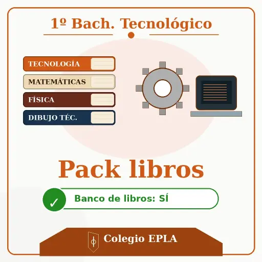 [PACK-LIB-1-TECNOLOGICO-CON-BANCO] PACK LIBROS 1º Bach Tecnológico - CON banco