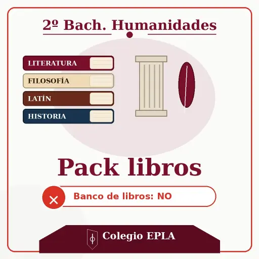[PACK-LIB-2-HUMANIDADES-SIN-BANCO] PACK LIBROS 2º Bach Humanidades - SIN banco
