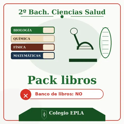 [PACK-LIB-2-CIENCIAS-DE-LA-SALUD-SIN-BANCO] PACK LIBROS 2º Bach Ciencias Salud - SIN banco