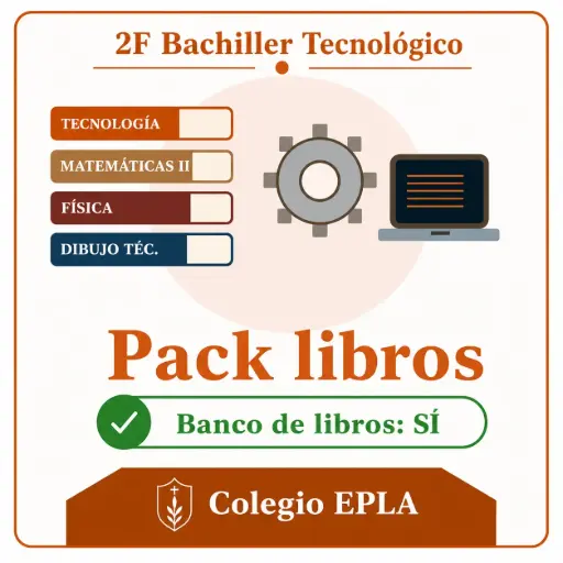 [PACK-LIB-2F-TECNOLOGICO-CON-BANCO] PACK LIBROS 2º Bach F Tecnológico - CON banco