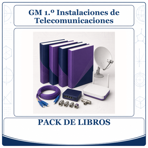 [PACK-LIB-GM-1O-INSTALACIONES-DE-TELECOMUNICACIONES] PACK LIBROS GM 1º Instalaciones de Telecomunicaciones