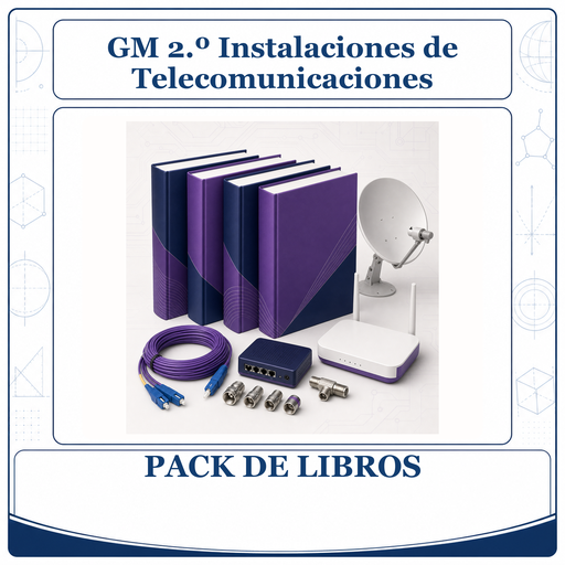 [PACK-LIB-GM-2O-INSTALACIONES-DE-TELECOMUNICACIONES] PACK LIBROS GM 2º Instalaciones de Telecomunicaciones