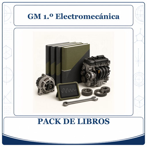 [PACK-LIB-GM-1O-ELECTROMECANICA] PACK LIBROS GM 1º Electromecánica