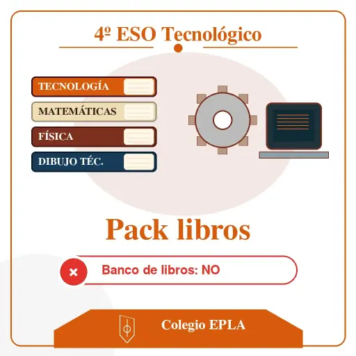 [PACK-LIB-PACK-LIBROS-4OESO-TECNOLOGICO] PACK LIBROS 4ºESO TECNOLOGICO - SIN banco