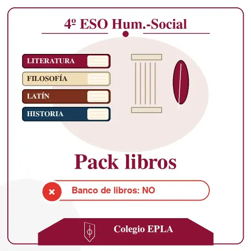 [PACK-LIB-PACK-LIBROS-4OESO-HUM-SOCIAL] PACK LIBROS 4ºESO HUM.-SOCIAL - SIN banco